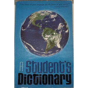 A Student's Dictionary & Gazetteer by Calista Moore Vintage Reference Book